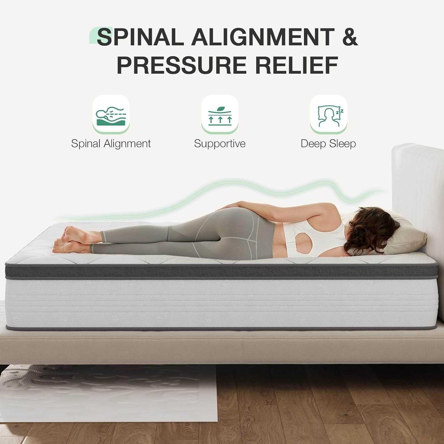 Queen Mattress 14 Inch, Hybrid - огляд і ціна Memory Foam Mattress In A Box Queen