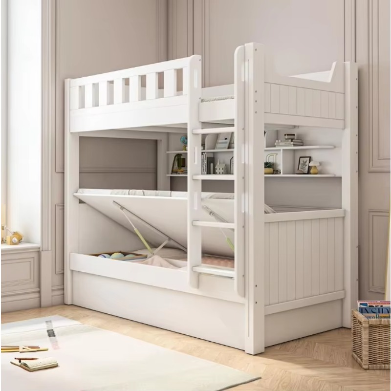 Bedroom Furniture Children Bed - огляд і ціна Bunk Bed With Stairs And Slide