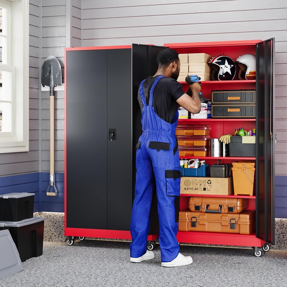 Metal Garage Storage Cabinet w - огляд і ціна Storage