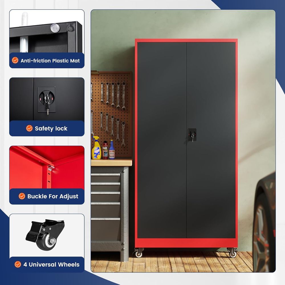 Metal Garage Storage Cabinet w - огляд і ціна Storage